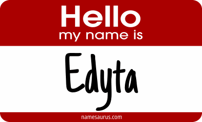 Hello my name is Edyta png download