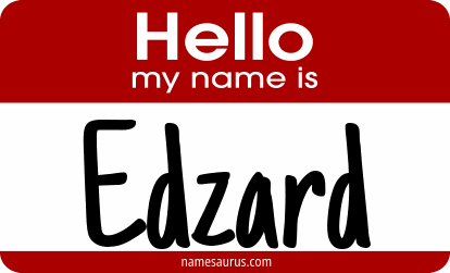 Hello my name is Edzard png download