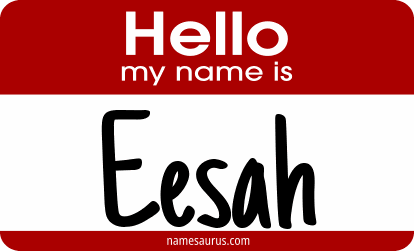 Hello my name is Eesah png download