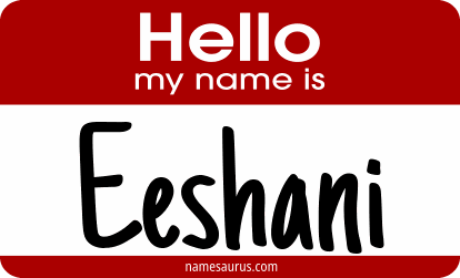 Hello my name is Eeshani png download