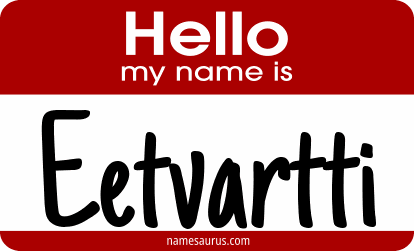 Hello my name is Eetvartti png download