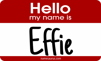 Hello my name is Effie png download