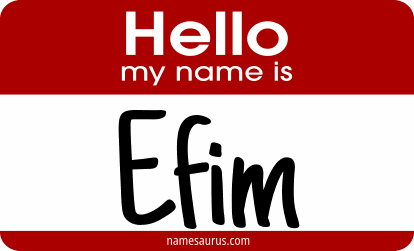 Hello my name is Efim png download