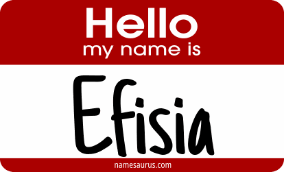 Hello my name is Efisia png download