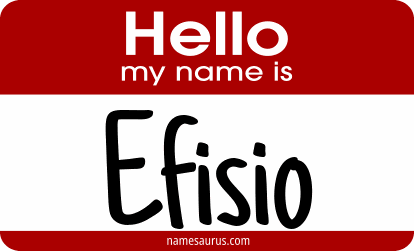 Hello my name is Efisio png download