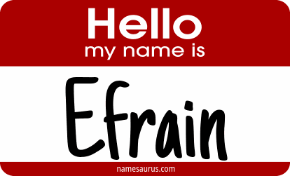 Hello my name is Efrain png download