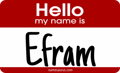 Hello my name is Efram png download