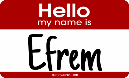 Hello my name is Efrem png download