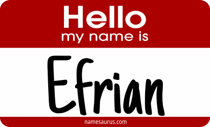 Hello my name is Efrian png download