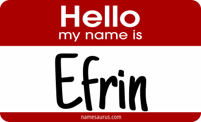 Hello my name is Efrin png download