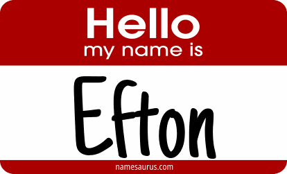Hello my name is Efton png download