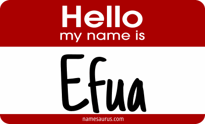 Hello my name is Efua png download