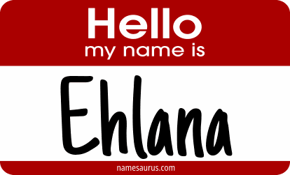 Hello my name is Ehlana png download