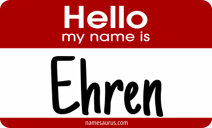 Hello my name is Ehren png download