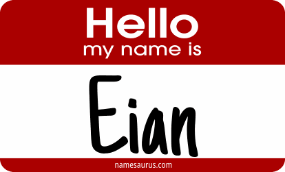 Hello my name is Eian png download