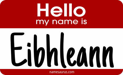 Hello my name is Eibhleann png download