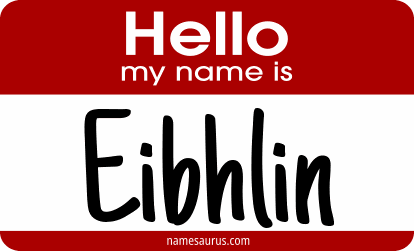 Hello my name is Eibhlin png download