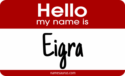 Hello my name is Eigra png download