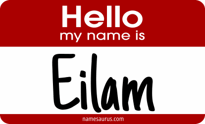 Hello my name is Eilam png download