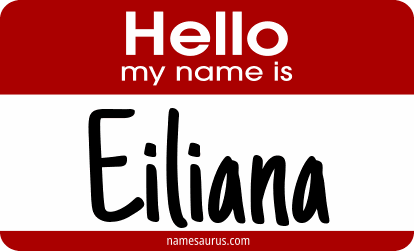Hello my name is Eiliana png download