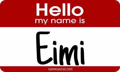 Hello my name is Eimi png download