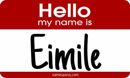Hello my name is Eimile png download