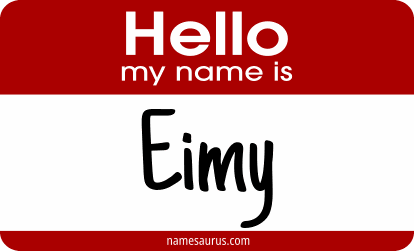 Hello my name is Eimy png download