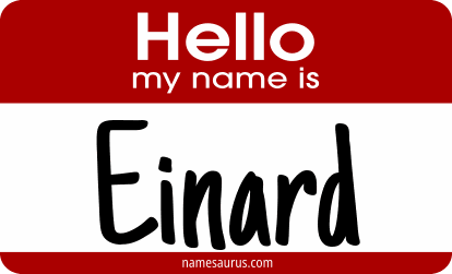 Hello my name is Einard png download