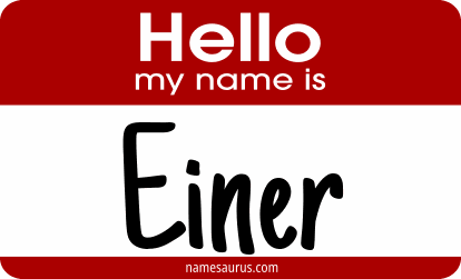 Hello my name is Einer png download