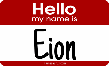 Hello my name is Eion png download