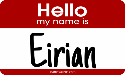 Hello my name is Eirian png download