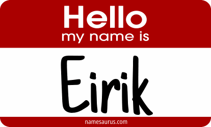 Hello my name is Eirik png download