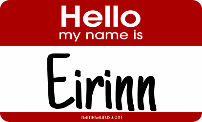Hello my name is Eirinn png download