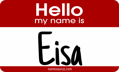 Hello my name is Eisa png download