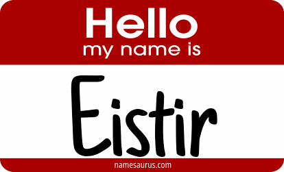 Hello my name is Eistir png download