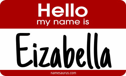Hello my name is Eizabella png download
