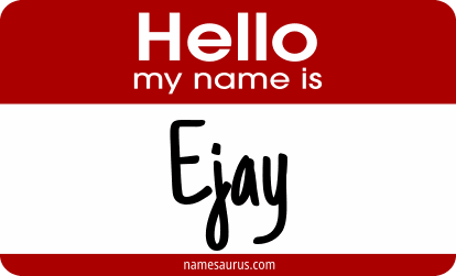 Hello my name is Ejay png download