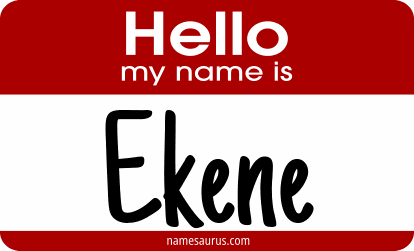 Hello my name is Ekene png download