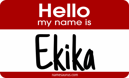 Hello my name is Ekika png download