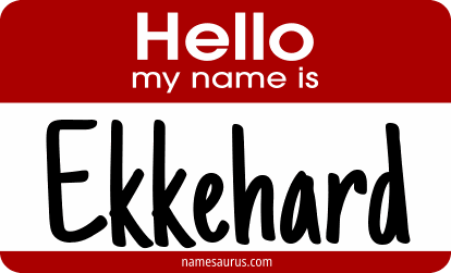 Hello my name is Ekkehard png download