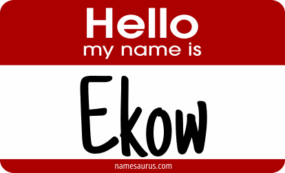 Hello my name is Ekow png download