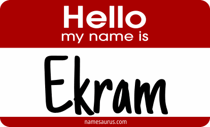 Hello my name is Ekram png download