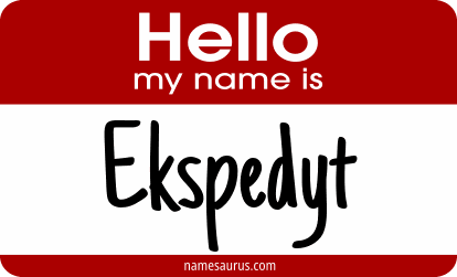Hello my name is Ekspedyt png download