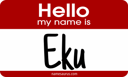 Hello my name is Eku png download