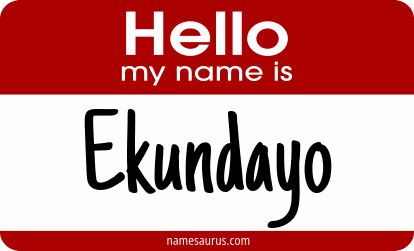 Hello my name is Ekundayo png download