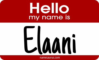 Hello my name is Elaani png download