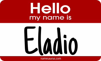 Hello my name is Eladio png download