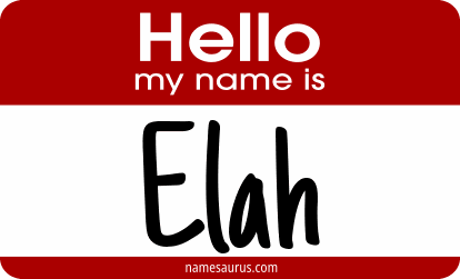 Hello my name is Elah png download