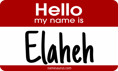 Hello my name is Elaheh png download