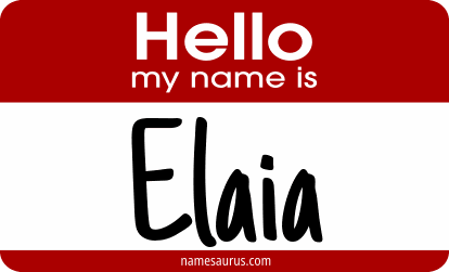 Hello my name is Elaia png download